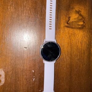 Garmin White Smartwatch with Black Display